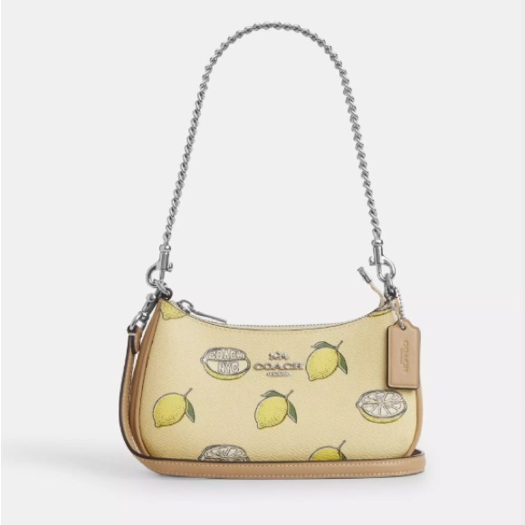 Coach Teri Mini Crossbody Bag With Lemon Print # CAL21 - Picture 1 of 10